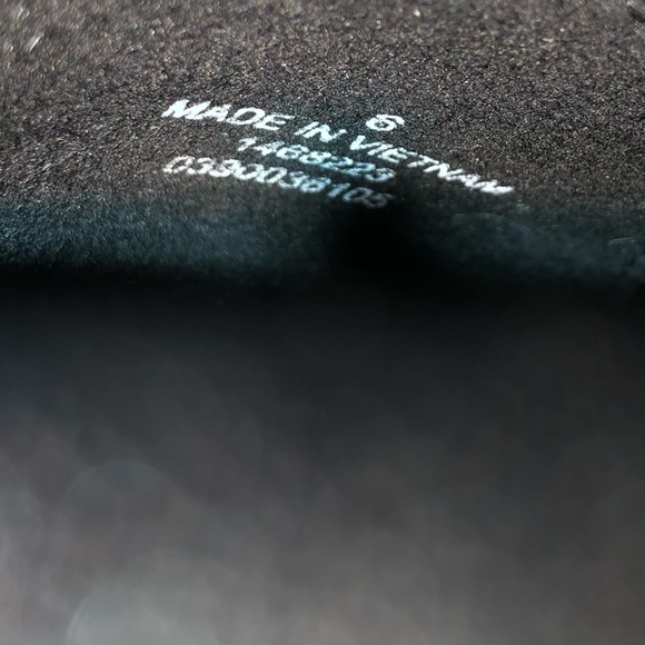 Asos Design Black Leather Booties cylinder heel size 8 zipper - Picture 7 of 15